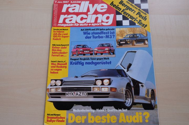 Deckblatt Rallye Racing (01/1987)